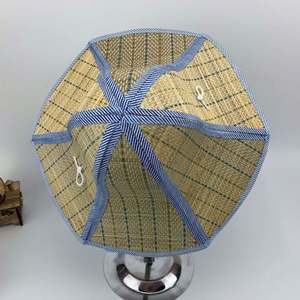 Chapeau souple pliable unisexe pour adultes, style Farmer Paper Character, uni, avec ruban et corde, pour activités de plein air, pêche, voyage, décontracté, affaires, fête - Product Image 2