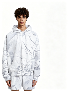 <span class=keywords><strong>Sweat</strong></span>-shirt à capuche camouflage surdimensionné en laine et coton de haute qualité, nouveau design, adapté aux vêtements de sport d'hiver pour garçons - Product Image 4