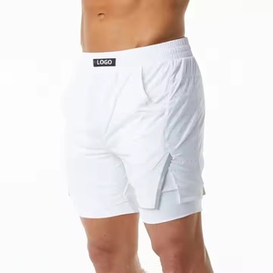 OEM estate Custom rapido asciutto Tennis sport allenamento palestra basket bianco <span class=keywords><strong>2</strong></span> <span class=keywords><strong>in</strong></span> <span class=keywords><strong>1</strong></span> uomo tessuto tessuto tessuto corto - Product Image 1
