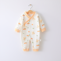Combinaison pour bébé nouveau-né unisexe, imprimé cartoon, coton interlock, 100% coton, toute saison, décontractée, douce, légère, respirante, boutons pression