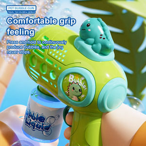 Pistola Gatling de Burbujas Personalizada con Luz Para Exteriores, Juguete Automático Eléctrico de Mano con Diseño de Dibujos Animados para Niños y Niñas - Product Image 5