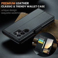 Étui de téléphone en cuir à rabat pour iphone 17 Pro Max Air 16 15 14 Pro Max 16E Coque de couverture de carte portefeuille Etui