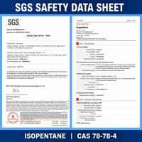Isopentane CAS 78-78-4 99% Agent de gonflage Composant de mélange pour mélange de CP Pentane Remplacement du HCFC-141b Approvisionnement en vrac