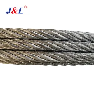 Julisling galvanizli çelik elektrik kablo tel halat 18mm çelik tel halat kule vinci OEM ve ODM API GOST