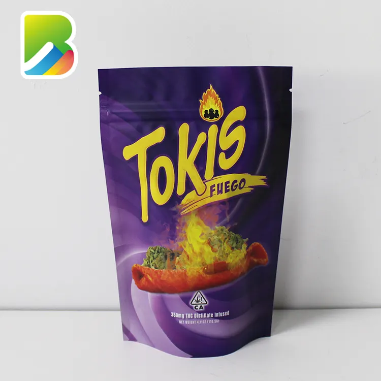 Dễ Dàng-Giọt Nước Mắt Nhựa Với Dây Kéo 50G Chip Đan Mạch Bánh Bơ Tùy Chỉnh In Snack Thực Phẩm Dừa Macaroons Túi Bao Bì