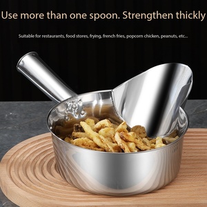 Pinzas para Papas Fritas de Acero Inoxidable, Cucharas Tipo Pico de Pato para Envasado, Boquillas Específicas para Bolsas de Filé de Pollo, Embudo - Product Image 4