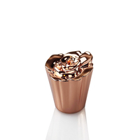 Usine Offre Spéciale bas quantité minimale de commande bon prix luxe doré chrome noir plaqué bouteille de parfum zamac bouchon vente en vrac