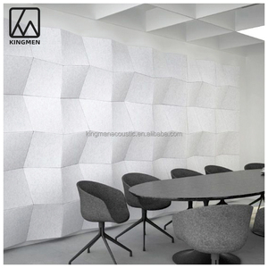 Paneles de Pared KINGMAN de PET 3D de Alta Densidad Paneles Acústicos de Poliéster con Absorción de Sonido para Uso en Oficina Almacén Exterior y Dormitorio - Product Image 3