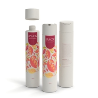 100% étanche 300ml HDPE liquide cosmétique shampooing Gel plastique presser disque haut bouchon bouteilles
