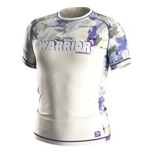 Ropa Deportiva de Jiu-Jitsu Americana, Camisetas y Pantalones de Compresión para Hombre, Uniforme de BJJ, Camiseta Deportiva de Manga Corta Blanca de Poliéster para Hombre - Product Image 1