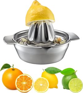 Presse-agrumes manuel robuste en acier inoxydable 304 pour citrons, oranges, pamplemousses et légumes, avec tamis de rotation - Product Image 1