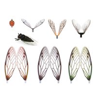 Ailes de mouches réalistes pré-coupées pour la pêche à la mouche, ailes d'insectes synthétiques, mouches de pierre, mouches de printemps, matériel de montage de leurres pour truites