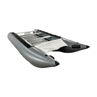 Bateau à voile catamaran gonflable OEM ODM 480 cm en PVC TPU avec auvent et plancher en aluminium