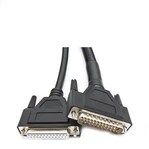 DSUB-cable de señal DB25 para exteriores, conector macho y hembra, antipolvo, Db25, Rs232 hembra a Db 25 macho Db9 a Db25 Serial