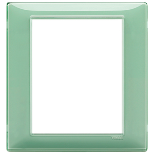 Plaque de porte en verre Vimar Reflex Mint, 18,5 cm carré, design moderne - Product Image 1