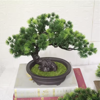 Petit arbre artificiel en plastique, bonsaï en pot, fleur en pot, décoration de table de salon, arrangement de jardin, ornements de Thanksgiving
