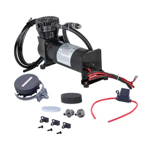Universal auto air suspension compressor and accessory black DC 12V 200 PSI OUTLET 1/4