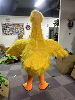 Costume de mascotte gonflable d'oie blanche pour adultes, 2/2,6 m, cosplay, fourrure pelucheuse, costume d'oie dodo, veste, costume pour les événements festifs