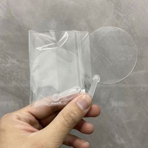 Éventail Transparent Personnalisé, Mini Éventails Imprimés sur Mesure et Éventail Mignon avec Support de Main - Product Image 2