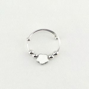 Anillo Antiestrés de Acero Inoxidable para Mujer, Anillo Giratorio Ajustable de Varias Capas con Cuentas para la Ansiedad - Product Image 4