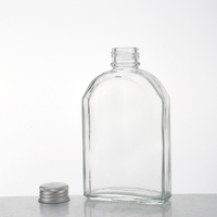 Bouteille en verre transparente pour jus, boissons, café infusé à froid, thé, bouteille en verre vide