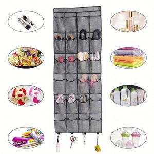 The Door Shoe Organizer 24 <b>Large</b> Fabric Pocket Closet Accessory Storage Hanging Shoe Hanger - Product Image 6