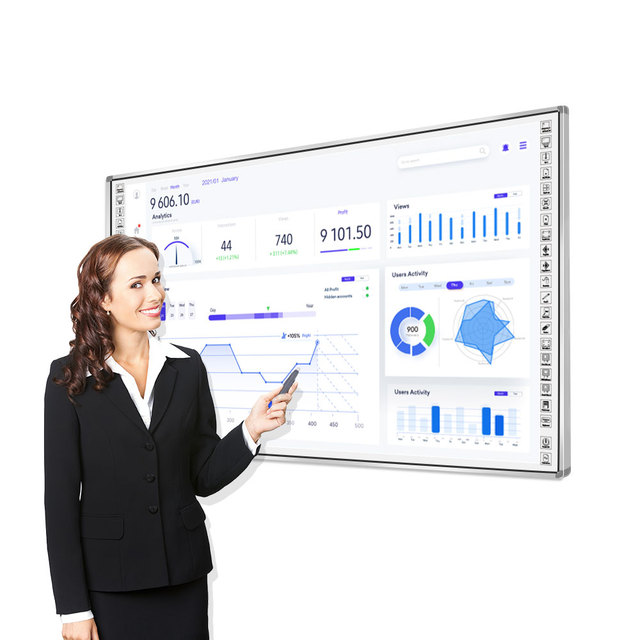 Multifunctional Smart Tableau Blanc Touch Screen Interactive Whiteboard All-In-One Electronic Digital Whiteboard for Conference