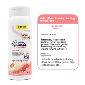 Polvo de Limpieza en Seco para Mascotas de 150 ml, Champú sin Agua para Conejos, Gatos y Perros, Fórmula de Almidón de Maíz, Polvo Desodorante para el Baño - Product Image 6