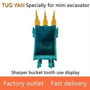 Mini pelle seau dent tranchante seau dents construction machines pièces montagne dent seau dents plates - Product Image 5