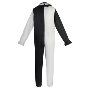 Disfraz de Payaso, Mono de Cuerpo Entero, Blanco y Negro, Disfraz de Terror para Halloween, Unisex, Talla Adulto - Product Image 3