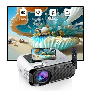 Javoda E501S最新便携式液晶发光二极管视频家庭影院投影仪全高清1080P智能电影影院镜像屏幕系统