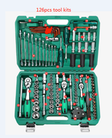 Juego de Herramientas Mecánicas para Reparación de Automóviles de 216 Piezas, Juego de Llaves de Tubo, Juego de Llaves de Tubo con Trinquete Manual