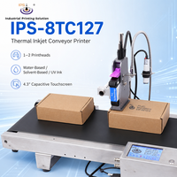 Machine de codage TIJ polyvalente IPS-8TC127 12,7-25,4 mm pour l'impression de texte, de logos, de codes-barres et de bases de données sur plusieurs matériaux