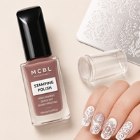 MCBL Professionnel – Vernis Gel UV Liquide pour Estampage – Bouteille – Végan – Non Toxique – Collection Complète de Couleurs pour Ongles Personnalisés et Diversifiés