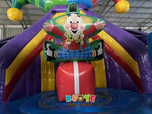 Zirkus Multi Play Clown Bouncy Castle Hupfburg Payaso mágico Bouncer Circus Bouncy Playland con tobogán Clown Bounce House - Product Image 4