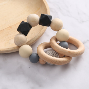 Bracelet de dentition en silicone personnalisé avec logo, jouet sensoriel à mâcher <span class=keywords><strong>pour</strong></span> bébés de 0 à 12 mois - Product Image 2