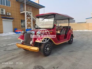 รถชมวิวไฟฟ้า ดีไซน์คลาสสิกและมีสไตล์แบบวินเทจ ปรับแต่งสีได้ 4-17 ที่นั่ง สำหรับงานแต่งงานและโรงแรม - Product Image 5