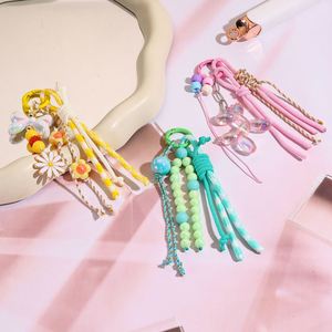 Hot Selling Balloon Dog Keychain Bow <b>Letter</b> Bead Hanging Decoration Sweet Hanging Rope Backpack Accessories Keychain Pendant - Product Image 3
