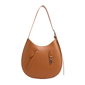 Female Large Capacity Round Hand Bag New <b>Shoulder</b> <b>Strap</b> Korean Version Simple Bags Women Single <b>Shoulder</b> Bag Tanjing - Product Image 1