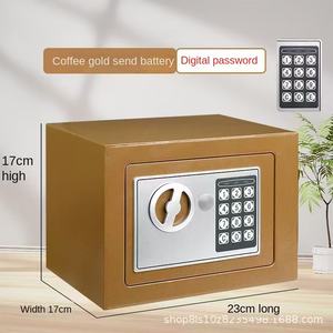 خزنة منزلية صغيرة من الفولاذ بالكامل، تثبت على الحائط، بكلمة مرور رقمية، قابلة للتخصيص، مضادة للسرقة، صندوق تخزين على شكل حصالة للأطفال - Product Image 4