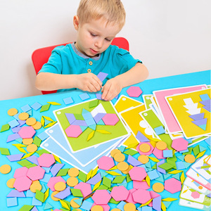 Jeu de puzzle Tangram Fire Rat, 230 pièces, jouet éducatif multifonctionnel pour le développement des tout-petits, jeu d'apprentissage - Product Image 1
