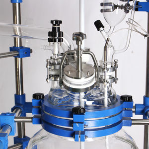 Glass Reactor Manufacturer Durable Lab Reactors High Borosilicate Glass Reactor Vessels with Bottom Valve - Product Image 3