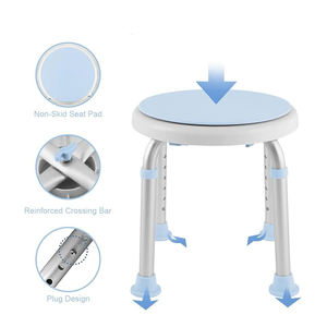 מסתובב עגול אמבטיה מקלחת שרפרף עם מסתובב מושב נייד אמבטיה מעלית כיסא - Product Image 2