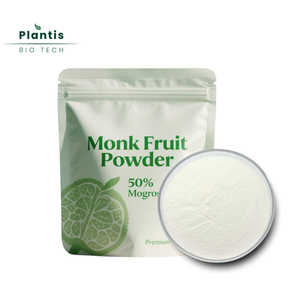 Yüksek kaliteli gıda sınıfı keşiş meyve özü <span class=keywords><strong>20%</strong></span> 50% <span class=keywords><strong>Mogroside</strong></span> <span class=keywords><strong>V</strong></span> beyaz toz şeker yerine keşiş meyve tatlandırıcı - Product Image 2