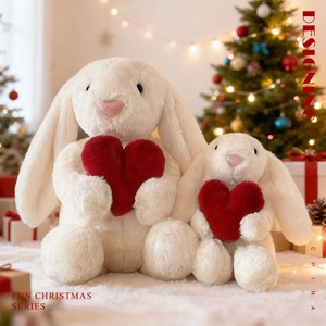 <span class=keywords><strong>Angela</strong></span>, simpatico coniglietto dalle orecchie pendenti che abbraccia un cuore, peluche corto imbottito in cotone PP, regalo di Natale, bambola per giovani, all'ingrosso - Product Image 4