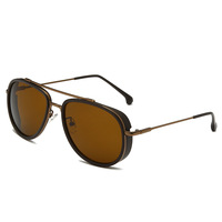 Gafas de Sol de Moda Unisex para Mujer, Gafas de Sol de Diseñador para Hombre, Promoción OEM, Gafas de Sol Retro de Metal con Marco en Forma de A