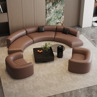 OEM ODM Gebogenes Modulares Sofa für Gewerbeprojekte, Lobby, Empfang, Schönheitssalon, Büro, Besucherbereich, Maßgefertigtes Modulares Sofa-Set