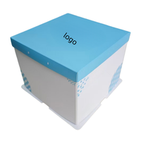 Boîte à gâteau au design fantaisie, prix usine XF, OEM, avec fenêtre transparente en PVC, directement du fabricant, boîte en carton rigide pour desserts, boîte cadeau