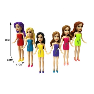 Bambole <span class=keywords><strong>principessa</strong></span> 3.5 pollici graziose ragazze simpatiche giocattoli accessori per bambole dolci - Product Image 1