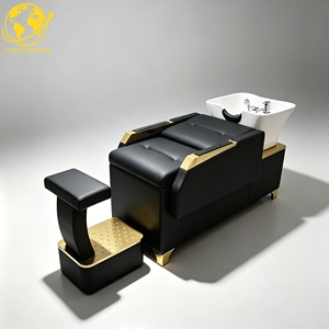 Moderna Cama <span class=keywords><strong>de</strong></span> Spa <span class=keywords><strong>para</strong></span> Cabeza <span class=keywords><strong>de</strong></span> Acero Inoxidable Negro, Impermeable, con Cabezal <span class=keywords><strong>de</strong></span> Cerámica, <span class=keywords><strong>para</strong></span> Salón <span class=keywords><strong>de</strong></span> Belleza, con Reposapiés Ajustable <span class=keywords><strong>de</strong></span> Cuero Sintético, <span class=keywords><strong>para</strong></span> Baño - Product Image 1